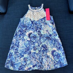 NWT size 7 Lilly Pulitzer Catch N Keep mini Pearl shift girls dress
